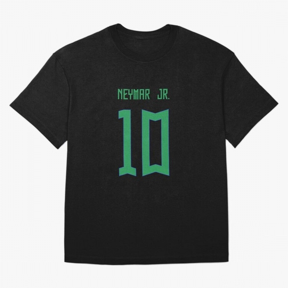 Neymar Jr Brazil Home Jersey 2023 Classic T-Shirt Experience Match Day Hype around FIFA World Cup 2026 Group Stage, Messi, Neymar and Mbappe, Germany, Sports Nostalgia, International Competition, Famous Players and Unforgettable Victories; Ideal
