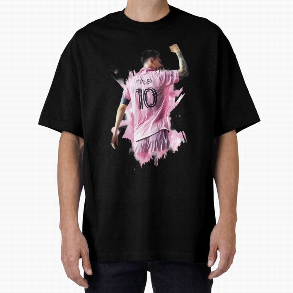 Messi Inter Miami Celebration Art ¨C Football Legend in Pink Jersey Classic T-Shirt Honor the Beautiful Game during the FIFA World Cup 2026 Group Stage Journey through CR7 Highlights, Portugal, Spain and Germany Pride, Soccer Culture, Superstar