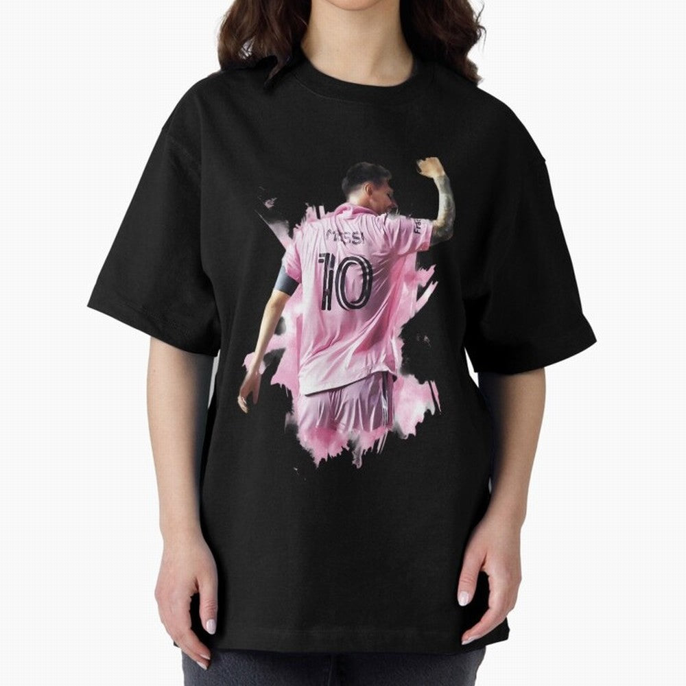 Messi Inter Miami Celebration Art ¨C Football Legend in Pink Jersey Classic T-Shirt Honor the Beautiful Game during the FIFA World Cup 2026 Group Stage Journey through CR7 Highlights, Portugal, Spain and Germany Pride, Soccer Culture, Superstar