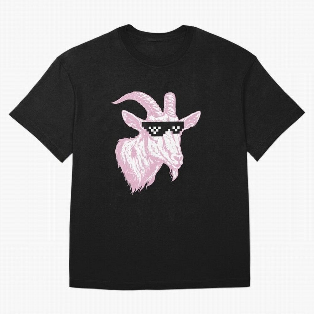 GOAT - MIAMI 10 - Pink Goat Classic T-Shirt Celebrate National Team Dreams in Match Day Hype around FIFA World Cup 2026 Group Stage, CR7, Spain, Championship Spirit, Famous Goals, Roaring Crowds and International Football Unity; Made for Collectors