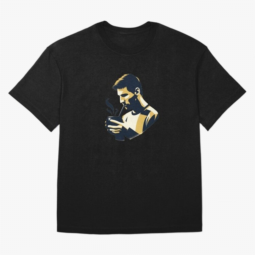 Messi drinking mate Classic T-Shirt Represent FIFA World Cup 2026 Connected to Mbappe and Neymar, Argentina, France and Brazil Energy, Vintage Soccer Flavor, Modern Football Stars, National Flags and Final Night Emotion; Made for Collectors Who
