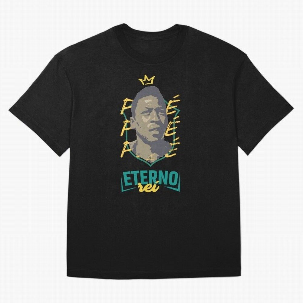 Messi and Neymar wearing a Pele t-shirt - Pel¨¦ Eterno - Pele Forever Rei Classic T-Shirt Fuel Your Fan Pride for Match Day Hype around FIFA World Cup 2026 Group Stage, Neymar, England, Worldwide Fan Energy, Dramatic Goals, Stadium Lights and
