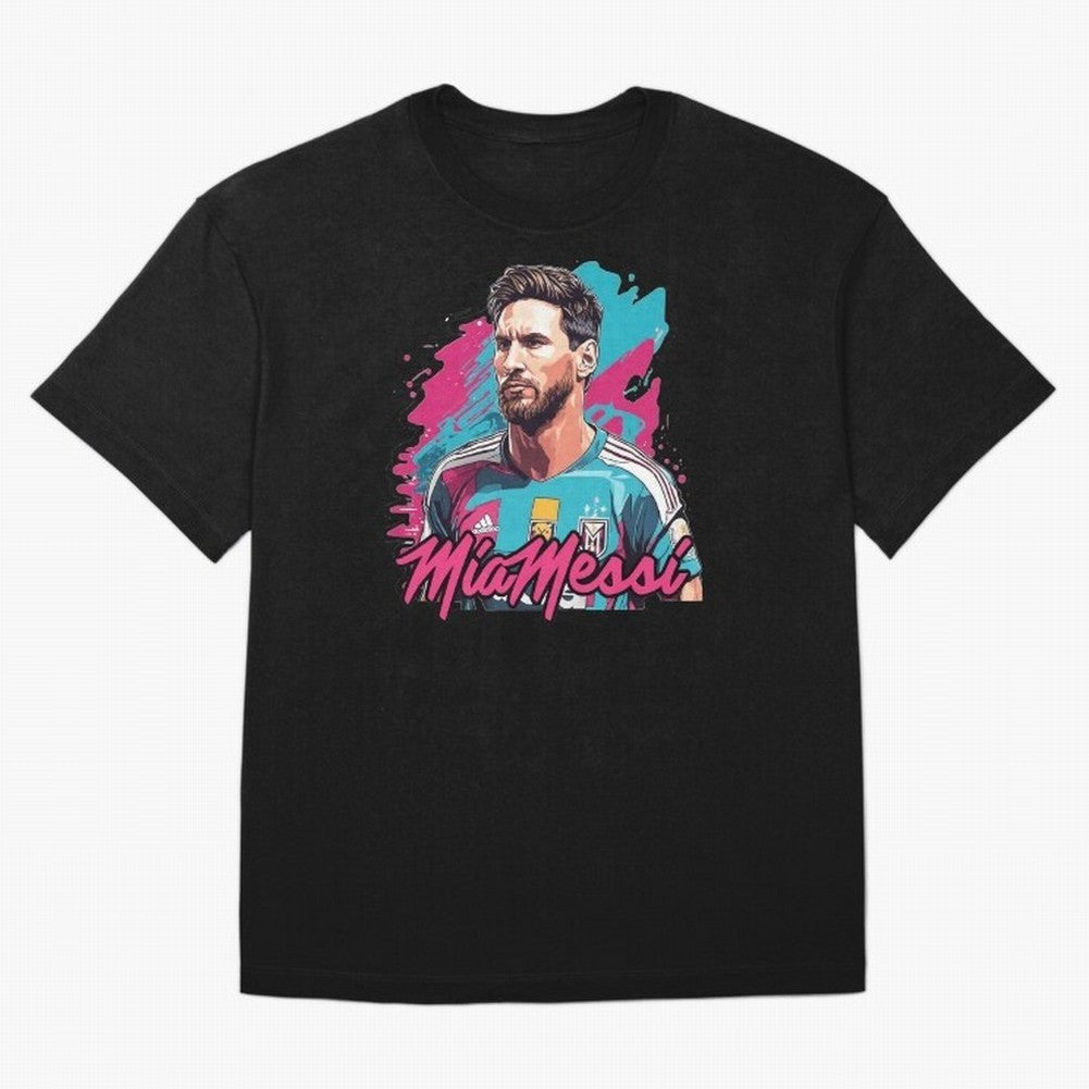 MiaMessi Premium Classic T-Shirt Relive the Noise and Pride of FIFA World Cup 2026 USA Canada Mexico for Fans of Messi, CR7 and Mbappe and England, France and Netherlands, Bringing Championship Spirit, Famous Goals, Roaring Crowds and International