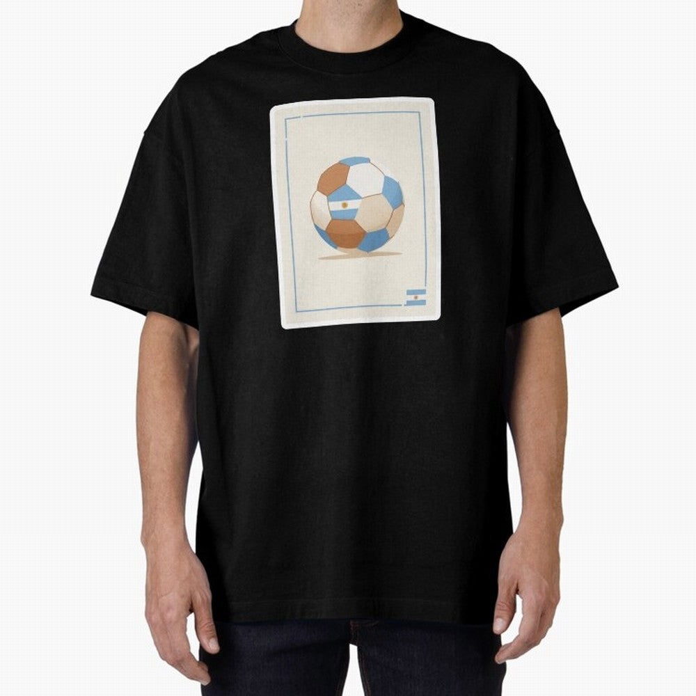 Football stamp sticker || Buenos Aires Vibes Classic T-Shirt Capture Stadium Memories from FIFA World Cup 2026 Group Stage Spirit, Capturing Spain and Netherlands, Cristiano Ronaldo, Football Passion, Legendary Performances, Festival Vibes and
