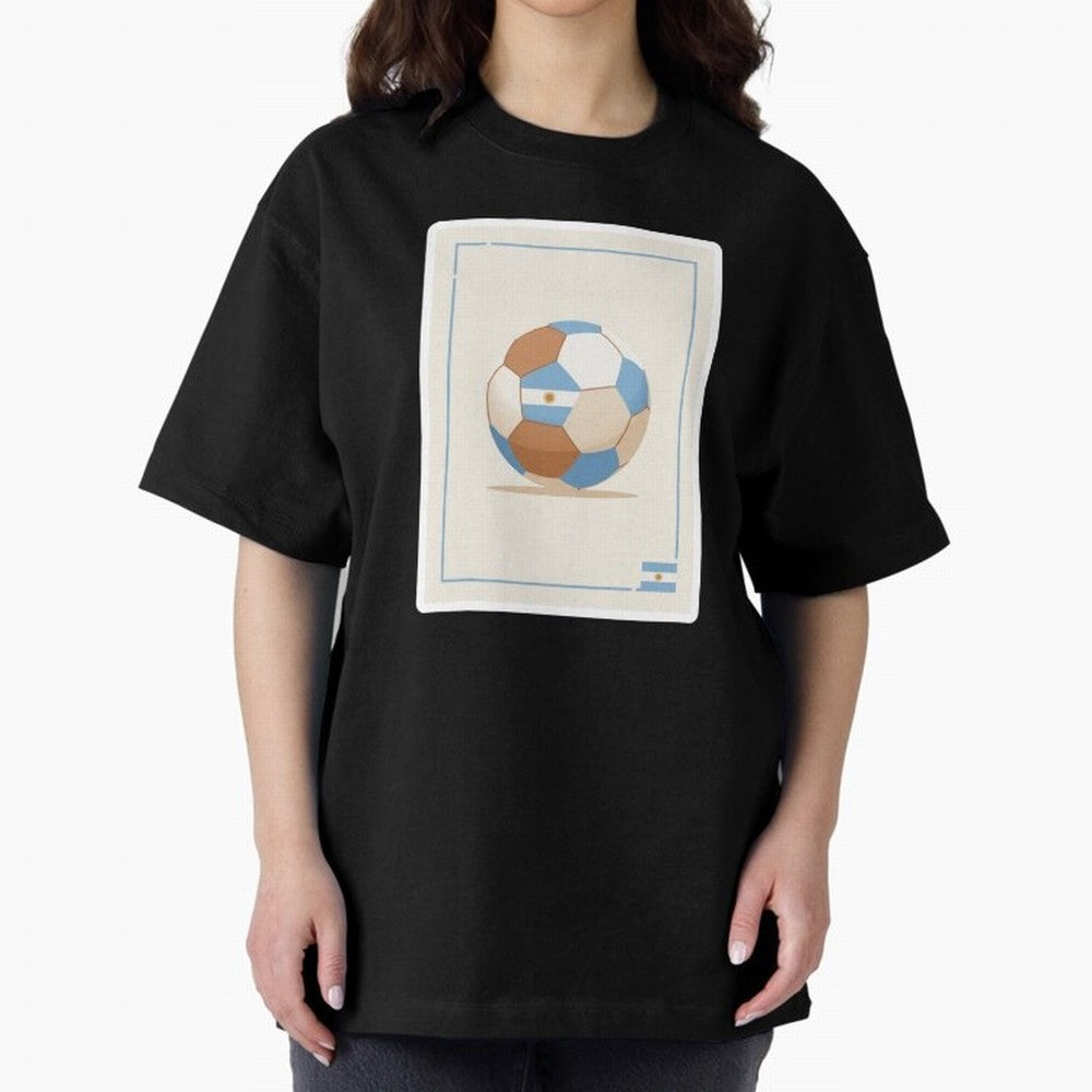 Football stamp sticker || Buenos Aires Vibes Classic T-Shirt Capture Stadium Memories from FIFA World Cup 2026 Group Stage Spirit, Capturing Spain and Netherlands, Cristiano Ronaldo, Football Passion, Legendary Performances, Festival Vibes and