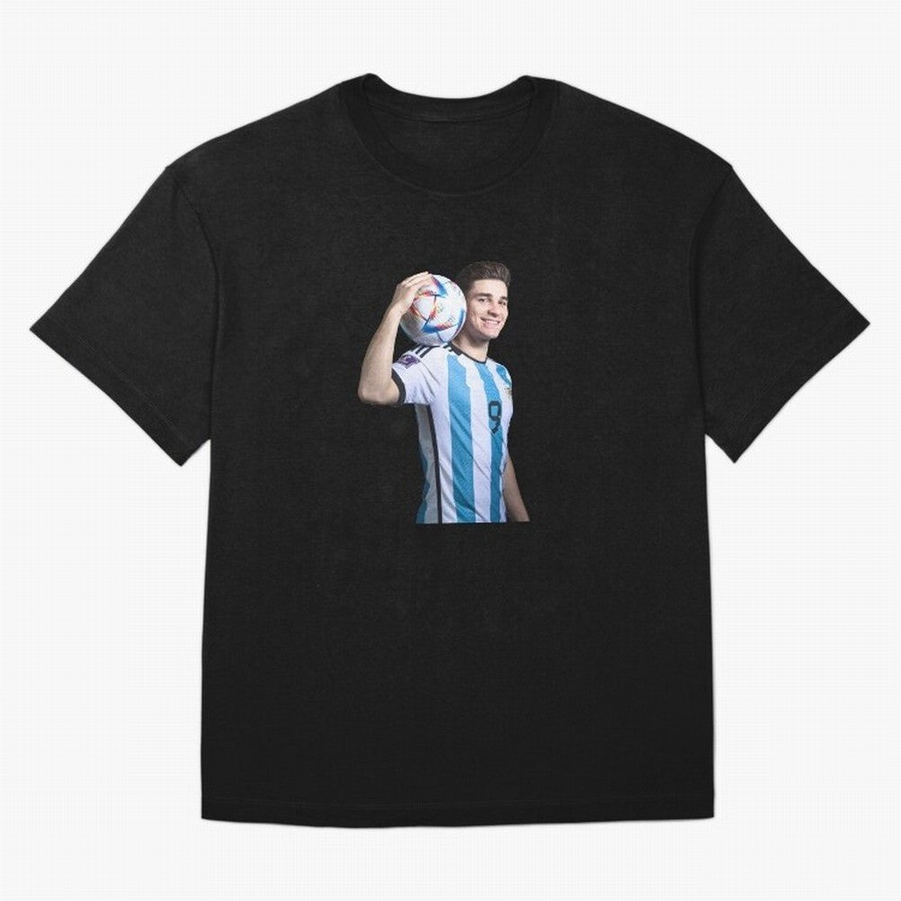 Julian Alvarez Classic T-Shirt Bring Champion Energy into Match Day Hype around FIFA World Cup 2026, Messi and Cristiano Ronaldo, Argentina and Brazil, Stadium Memories, Football Loyalty, International Chants and Championship Tradition; Made for