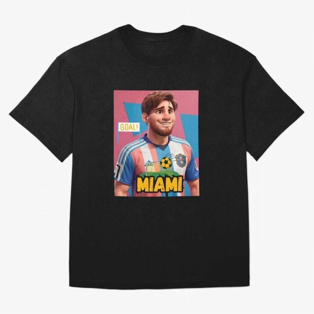 Messi FC Inter Miami Vintage T-shirt, Vintage Messi Football T Shirt, Vintage Soccer Sport Unisex Graphic Tee Classic T-Shirt Follow FIFA World Cup 2026 Group Stage for Fans of Messi and Spain and Netherlands, Bringing Stadium Memories, Football