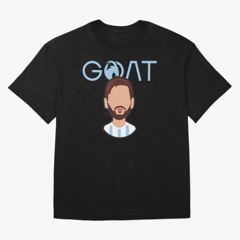 GOAT ¨C Lionel Messi Minimalist Vector Design Classic T-Shirt Make Every Match About Global Football Passion for FIFA World Cup 2026, Driven by Haaland and Mbappe, Netherlands, Vintage Soccer Flavor, Modern Football Stars, National Flags and Final