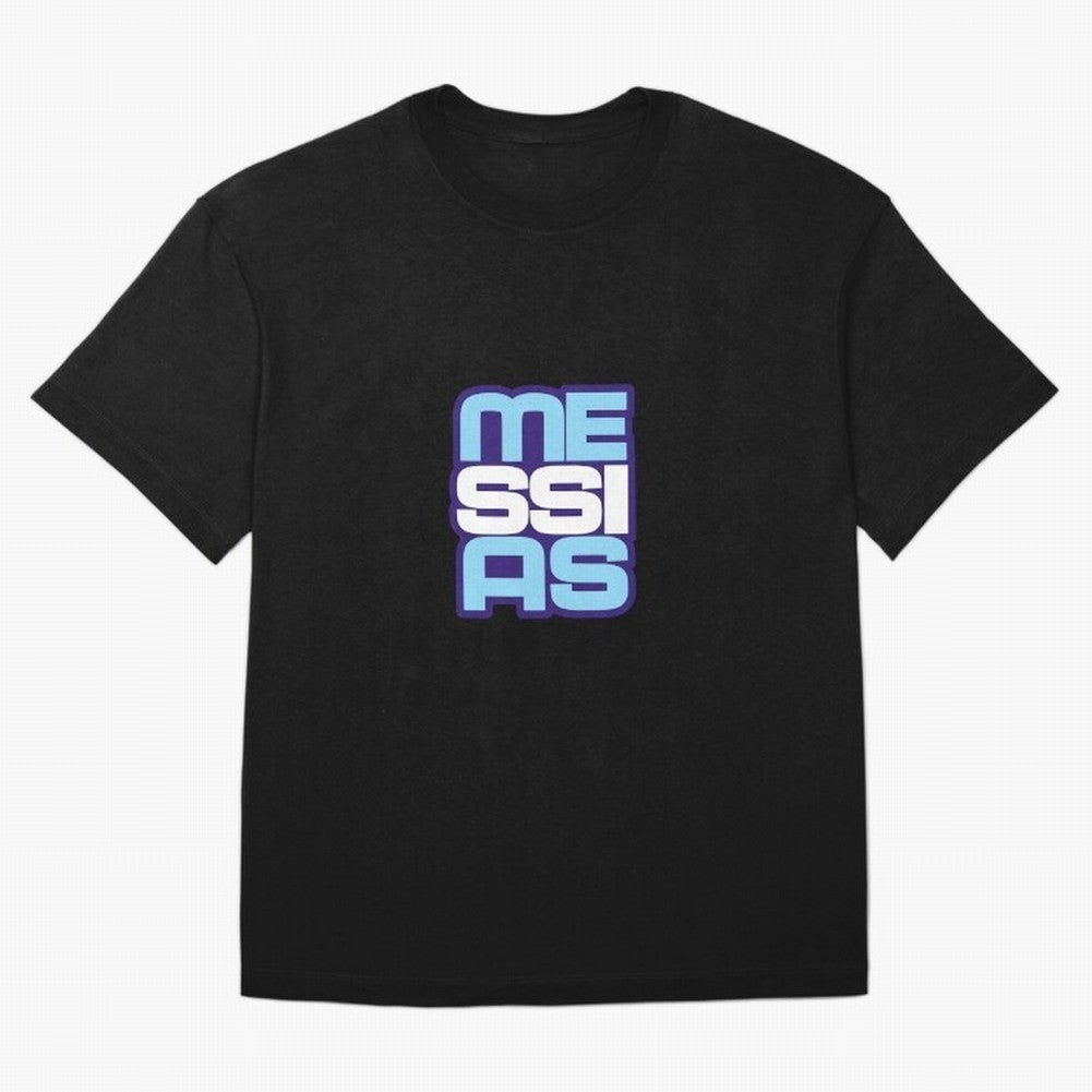 Light blue and white Messias Classic T-Shirt Experience the FIFA World Cup 2026 Group Stage Journey through Haaland and Mbappe Highlights, Argentina, France and Brazil Pride, Worldwide Fan Energy, Dramatic Goals, Stadium Lights and Championship