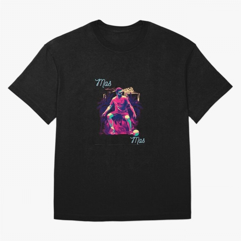 Messi Mas Messi Oversized T-Shirt Show Passion for the Stars of Match Day Hype around FIFA World Cup 2026 USA Canada Mexico, Neymar, Haaland and Cristiano Ronaldo, England, France and Netherlands, Goal Celebration Energy, Supporter Heritage,