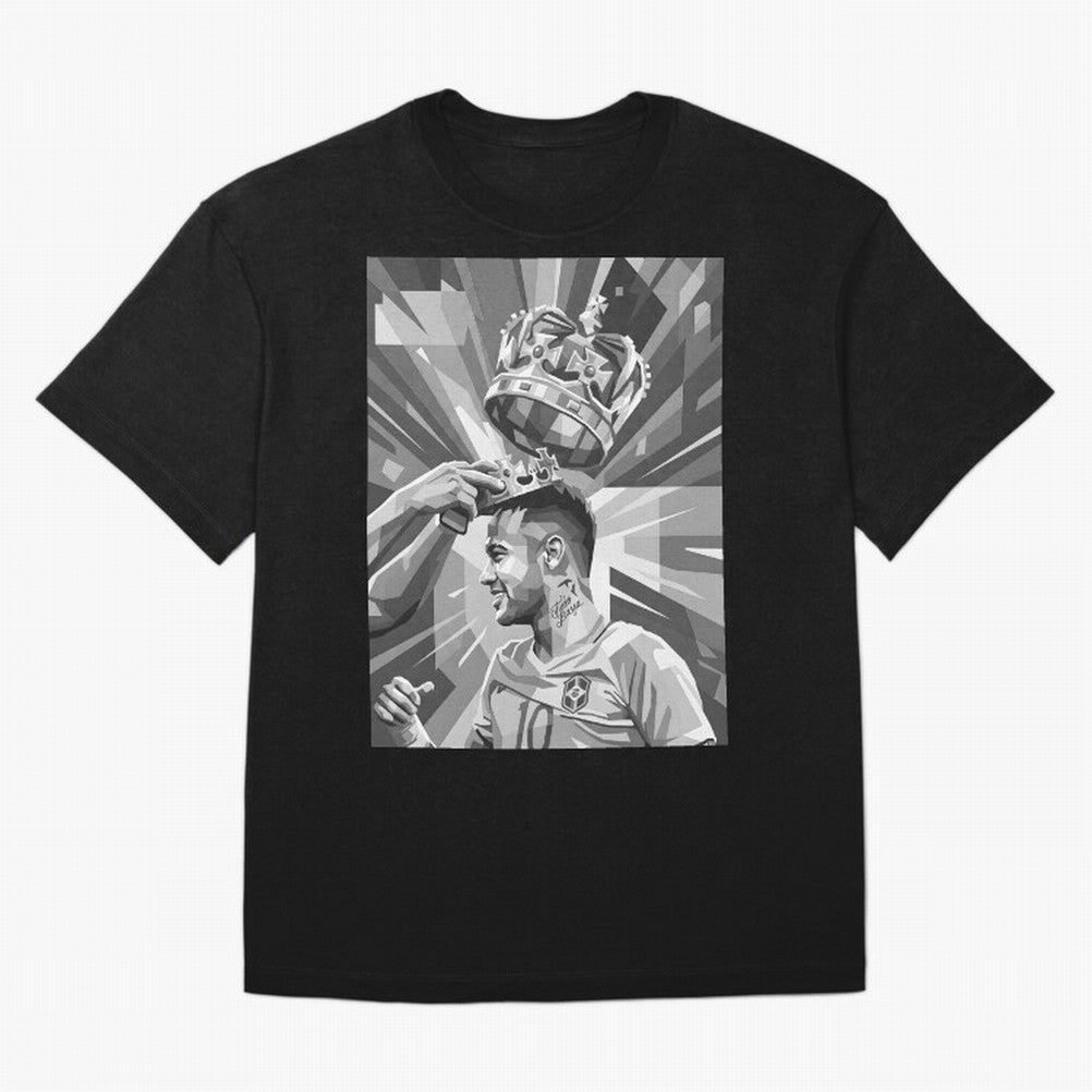 Neymar Grayscale Classic T-Shirt Bring Legendary Rivalry Energy to FIFA World Cup 2026 for Fans of CR7 and Netherlands, Bringing Football Passion, Legendary Performances, Festival Vibes and Supporter Community; Ideal for Football Dads, Football