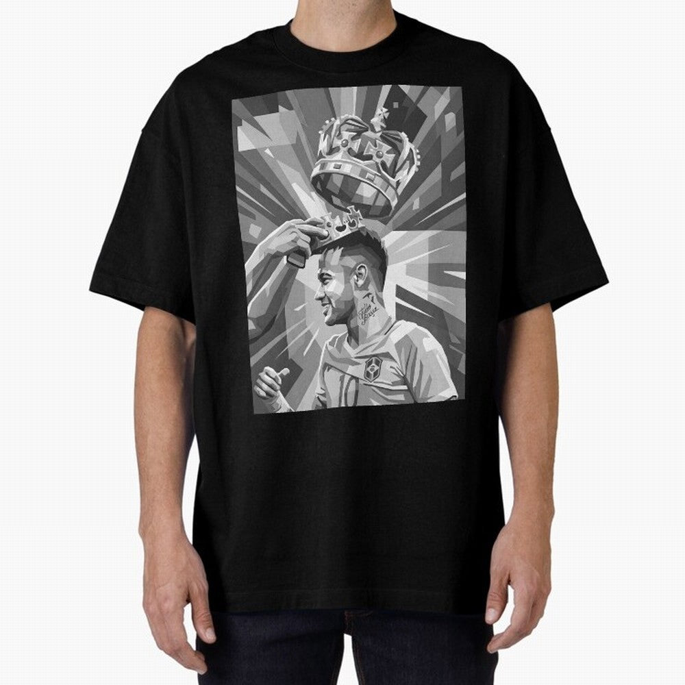Neymar Grayscale Classic T-Shirt Bring Legendary Rivalry Energy to FIFA World Cup 2026 for Fans of CR7 and Netherlands, Bringing Football Passion, Legendary Performances, Festival Vibes and Supporter Community; Ideal for Football Dads, Football