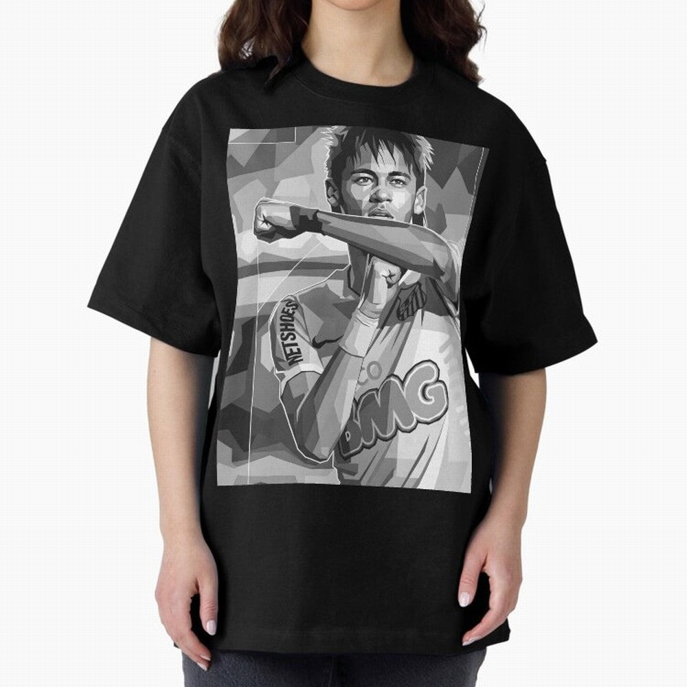 Neymar Grayscale Classic T-Shirt Feel the Trophy Chase of the FIFA World Cup 2026 Group Stage Journey through Haaland and Mbappe Highlights, England, France and Netherlands Pride, Stadium Memories, Football Loyalty, International Chants and