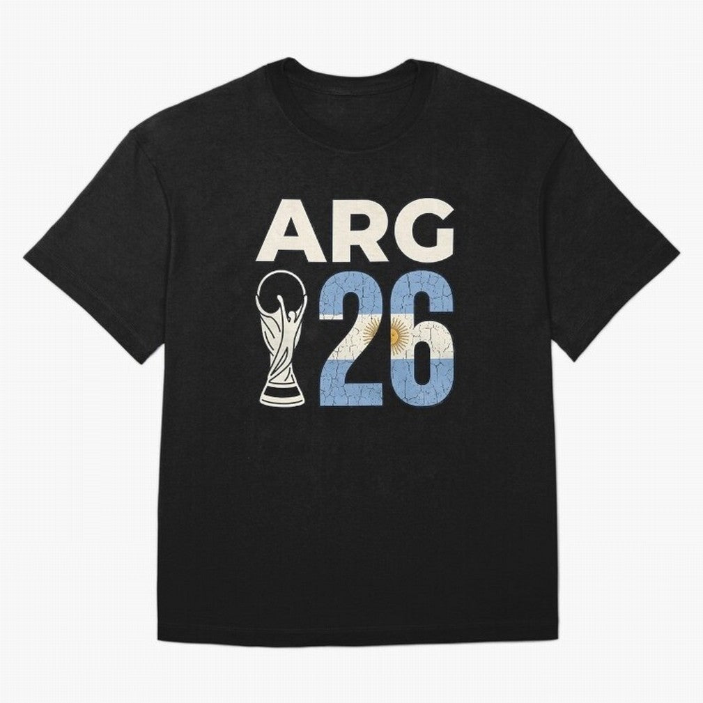 Argentina Football World Cup 2026 - Vintage Arg 26 Flag Design Essential T-Shirt Celebrate the Road through the FIFA World Cup 2026 USA Canada Mexico Journey through Cristiano Ronaldo Highlights, France Pride, Worldwide Fan Energy, Dramatic Goals,