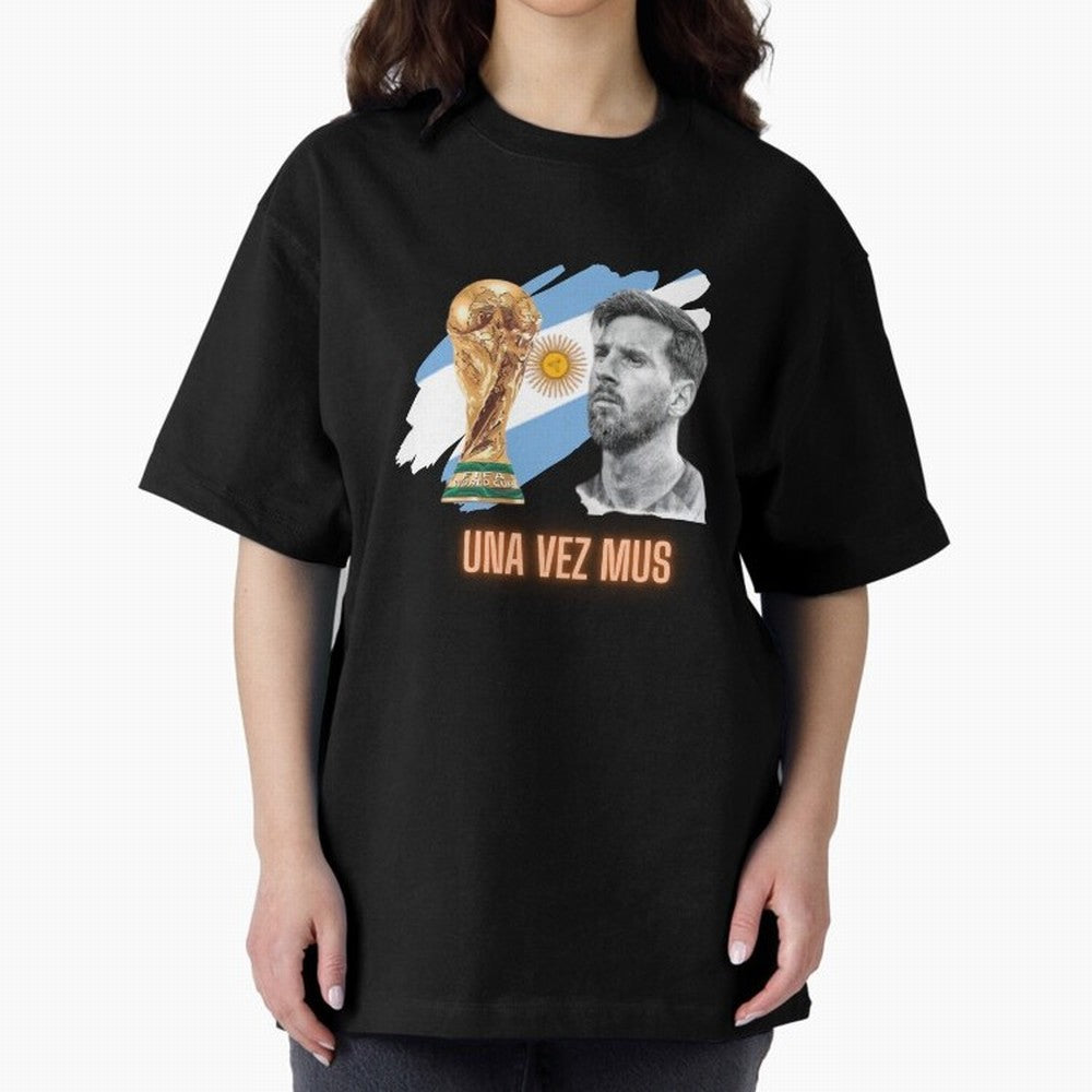 Messi in World Cup 2026 Oversized T-Shirt Carry the Colors and Pride of FIFA World Cup 2026 Group Stage Spirit, Inspired by Portugal, Messi, CR7 and Mbappe, Classic Soccer Heritage, Championship Pressure, Fan Loyalty and International Pride; Made
