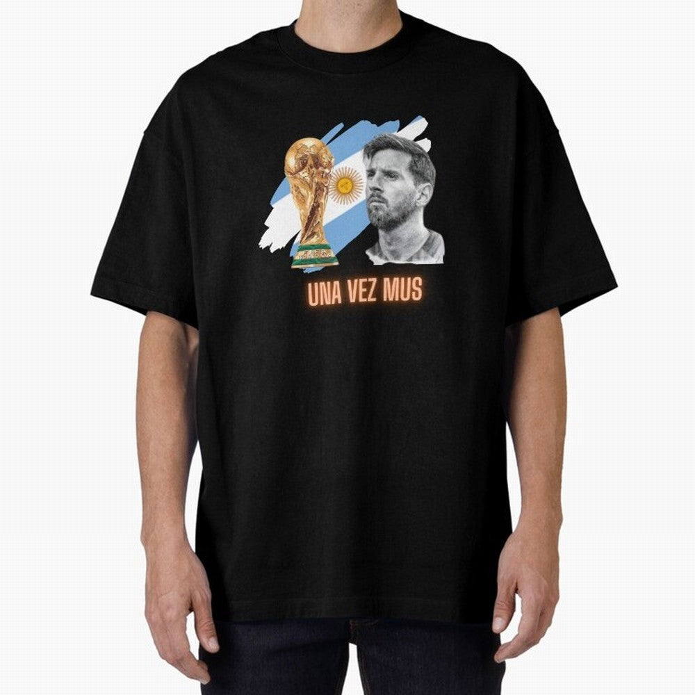 Messi in World Cup 2026 Oversized T-Shirt Carry the Colors and Pride of FIFA World Cup 2026 Group Stage Spirit, Inspired by Portugal, Messi, CR7 and Mbappe, Classic Soccer Heritage, Championship Pressure, Fan Loyalty and International Pride; Made