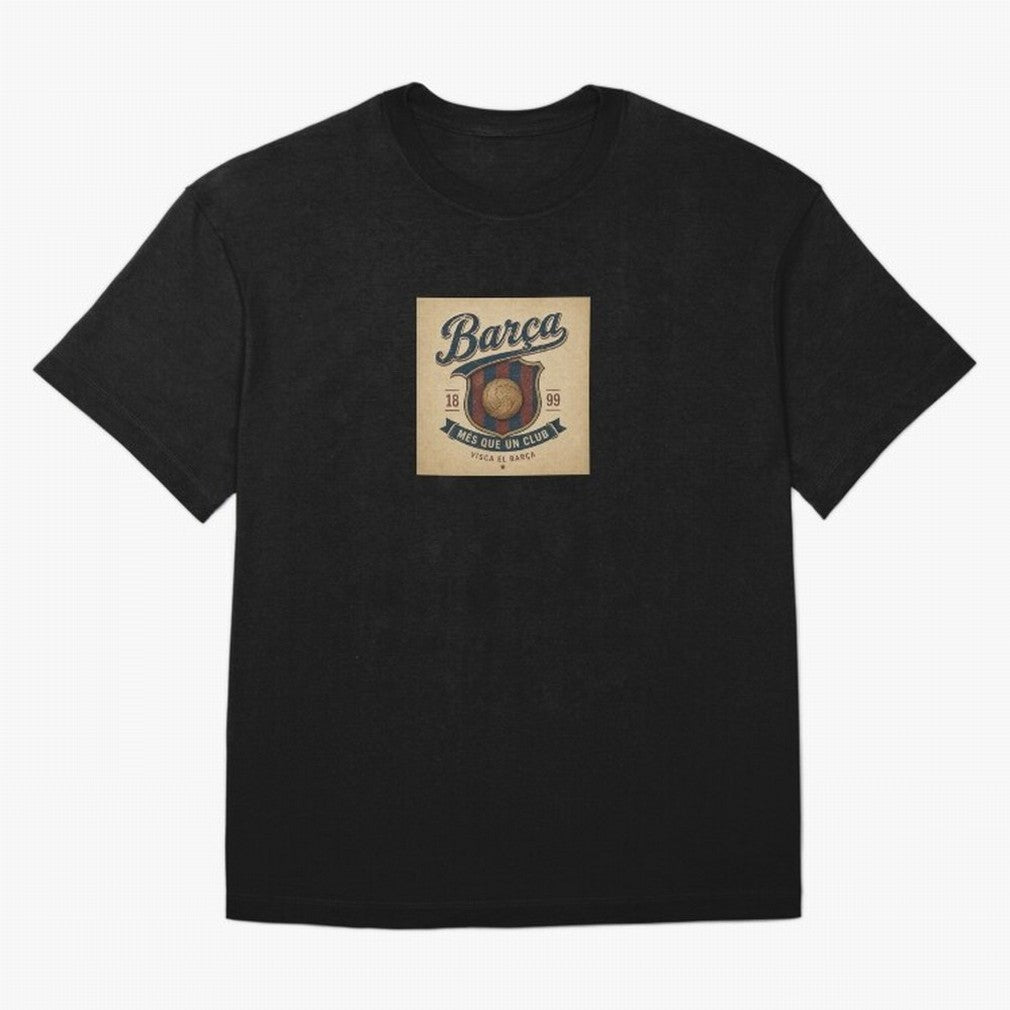 Bar?a Oversized T-Shirt Represent Football Lovers during Global Football Passion for FIFA World Cup 2026 Group Stage, Centered on Haaland and Mbappe, Argentina and Brazil, Classic Soccer Heritage, Championship Pressure, Fan Loyalty and