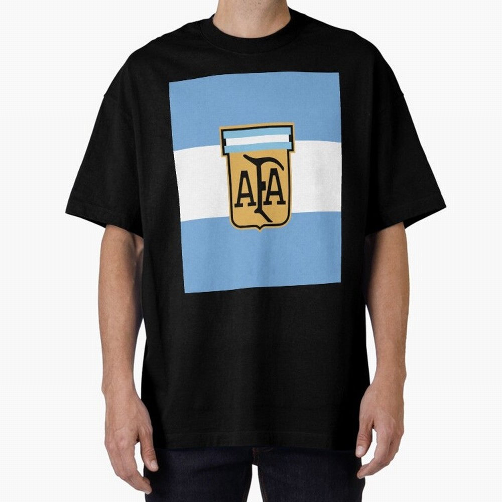 Argentina | 2026 World Cup Fan Apparel Oversized T-Shirt Share FIFA World Cup 2026 USA Canada Mexico Filled with Haaland and Mbappe, Argentina and Brazil Energy, Football Festival Excitement, Trophy Ambitions, Country Rivalries and Star Player