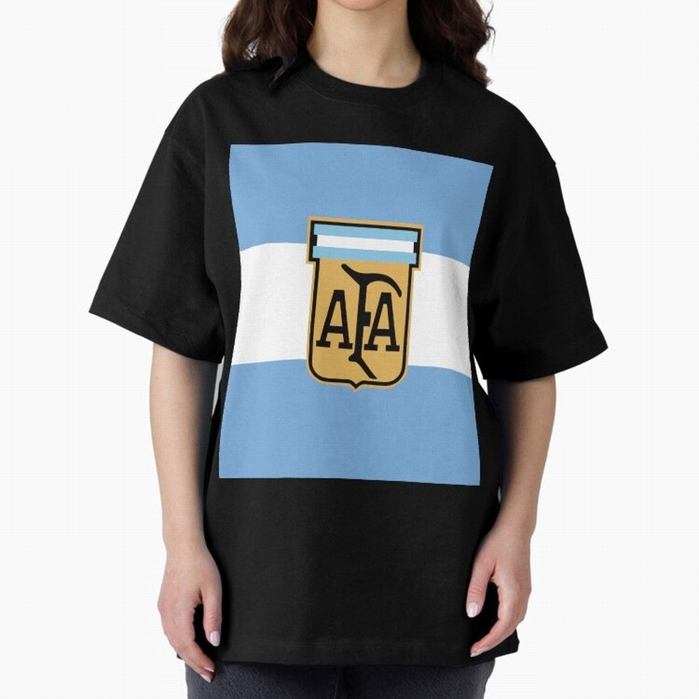 Argentina | 2026 World Cup Fan Apparel Oversized T-Shirt Share FIFA World Cup 2026 USA Canada Mexico Filled with Haaland and Mbappe, Argentina and Brazil Energy, Football Festival Excitement, Trophy Ambitions, Country Rivalries and Star Player