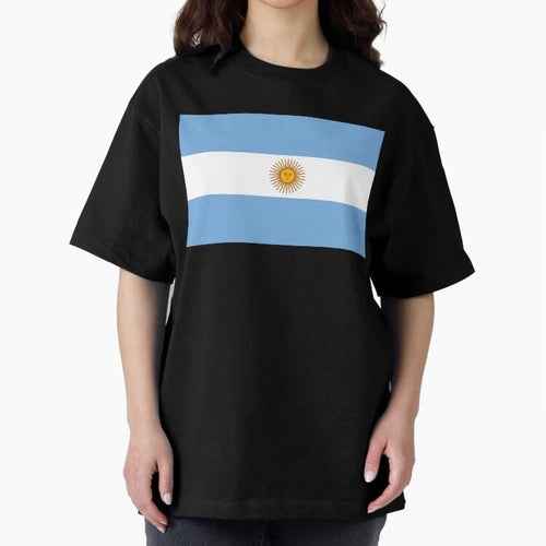 Argentina Oversized T-Shirt Honor the Beautiful Game during FIFA World Cup 2026 USA Canada Mexico Spirit, Featuring Spain, Messi, Neymar and Mbappe, Supporter Pride, Iconic Celebrations, Legendary Names and Global Match Day Energy; Made for Die