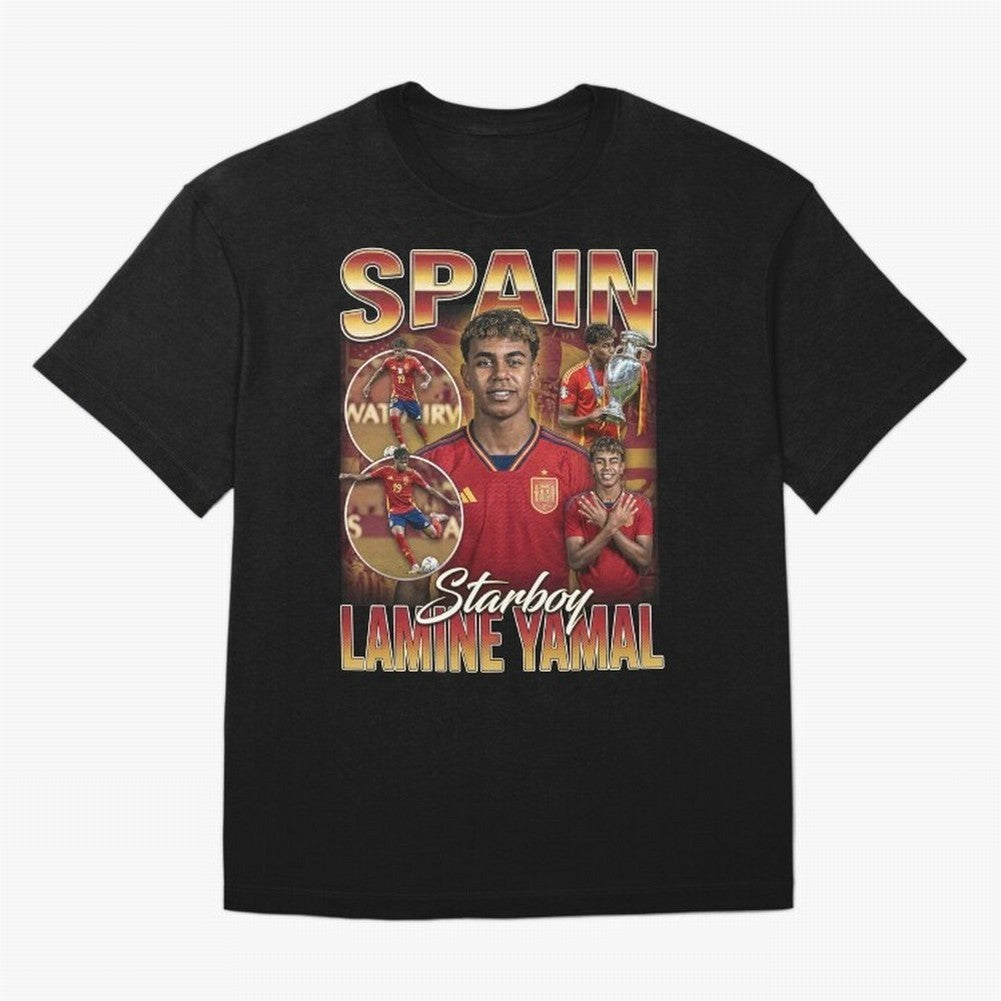 Lamine Yamal Starboy Vintage Classic T-Shirt Join Supporters Worldwide for Match Day Hype around FIFA World Cup 2026 USA Canada Mexico, Haaland and Mbappe, France, Sports Nostalgia, International Competition, Famous Players and Unforgettable