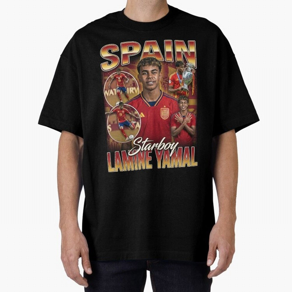 Lamine Yamal Starboy Vintage Classic T-Shirt Join Supporters Worldwide for Match Day Hype around FIFA World Cup 2026 USA Canada Mexico, Haaland and Mbappe, France, Sports Nostalgia, International Competition, Famous Players and Unforgettable