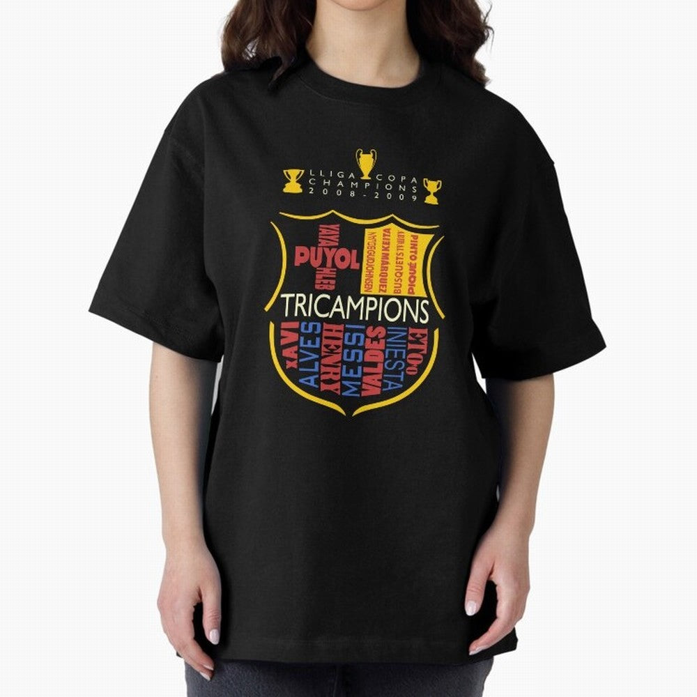 FC Barcelona three-time champion color Classic T-Shirt Feel the Trophy Chase of Match Day Hype around FIFA World Cup 2026, Messi, CR7 and Mbappe, Argentina and Brazil, Match Day Excitement, Supporter Culture, Golden Goals and Global Football