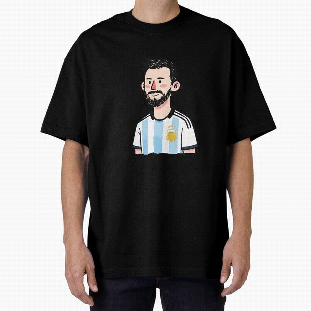 Argentina Soccer Football Player Oversized T-Shirt Bring Retro Soccer Energy to FIFA World Cup 2026 Driven by Neymar, Haaland and Cristiano Ronaldo, Netherlands Energy, Tournament Hype, Historic Matchups, Family Viewing Parties and Global Sports