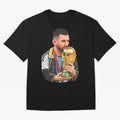 Messi celebrating the 2022 World Cup victory Classic T-Shirt Honor FIFA World Cup 2026 USA Canada Mexico for Fans of Messi, Neymar and Mbappe and England, Bringing Football History, Final Match Energy, Crowd Noise and Once in a Lifetime Moments;