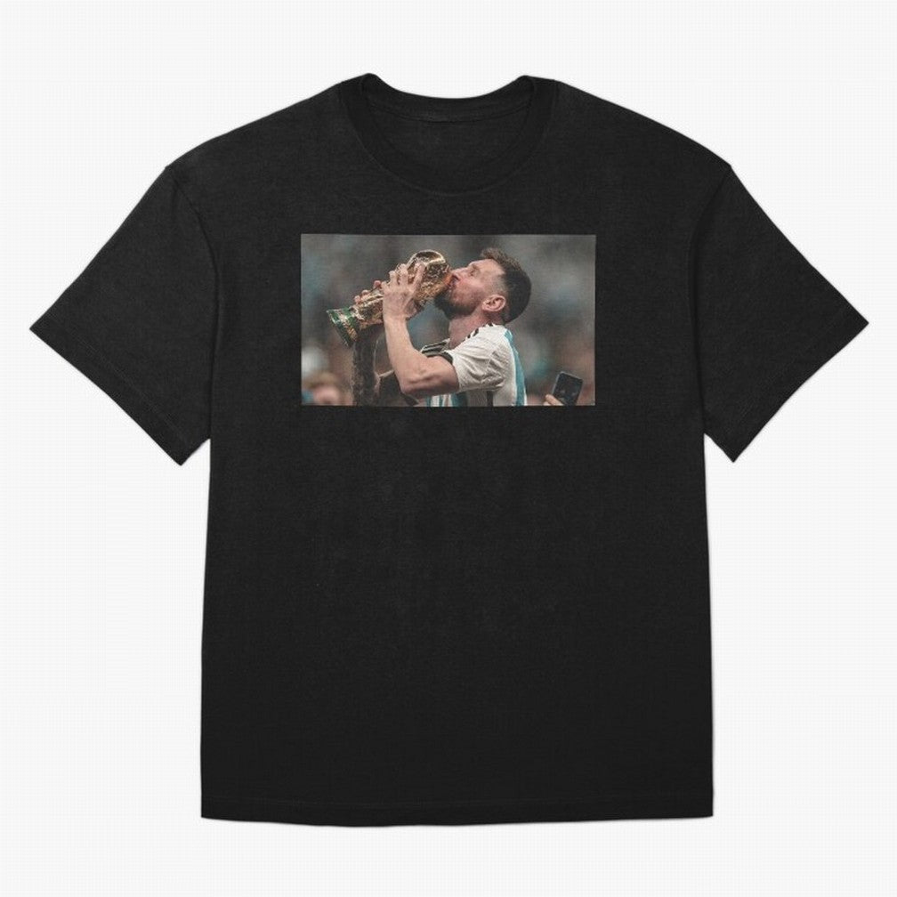 MESSI WITH THE WORLD CUP Classic T-Shirt Join FIFA World Cup 2026 Group Stage Filled with Neymar, Brazil, Portugal and Argentina Energy, Retro Football Energy, Iconic Rivalries, Trophy Chase Drama and Stadium Atmosphere; Created for Match Day