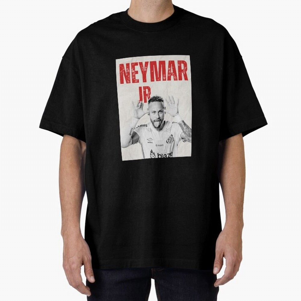 Neymar JR Classic T-Shirt Capture Stadium Memories from Global Football Passion for FIFA World Cup 2026 Group Stage, Capturing Haaland and Mbappe, Brazil, Portugal and Argentina, Vintage Soccer Flavor, Modern Football Stars, National Flags and