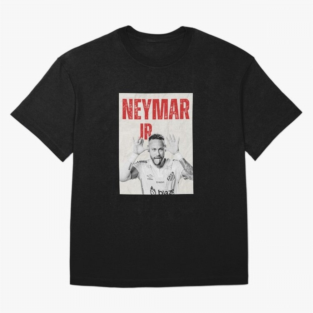 Neymar JR Classic T-Shirt Capture Stadium Memories from Global Football Passion for FIFA World Cup 2026 Group Stage, Capturing Haaland and Mbappe, Brazil, Portugal and Argentina, Vintage Soccer Flavor, Modern Football Stars, National Flags and