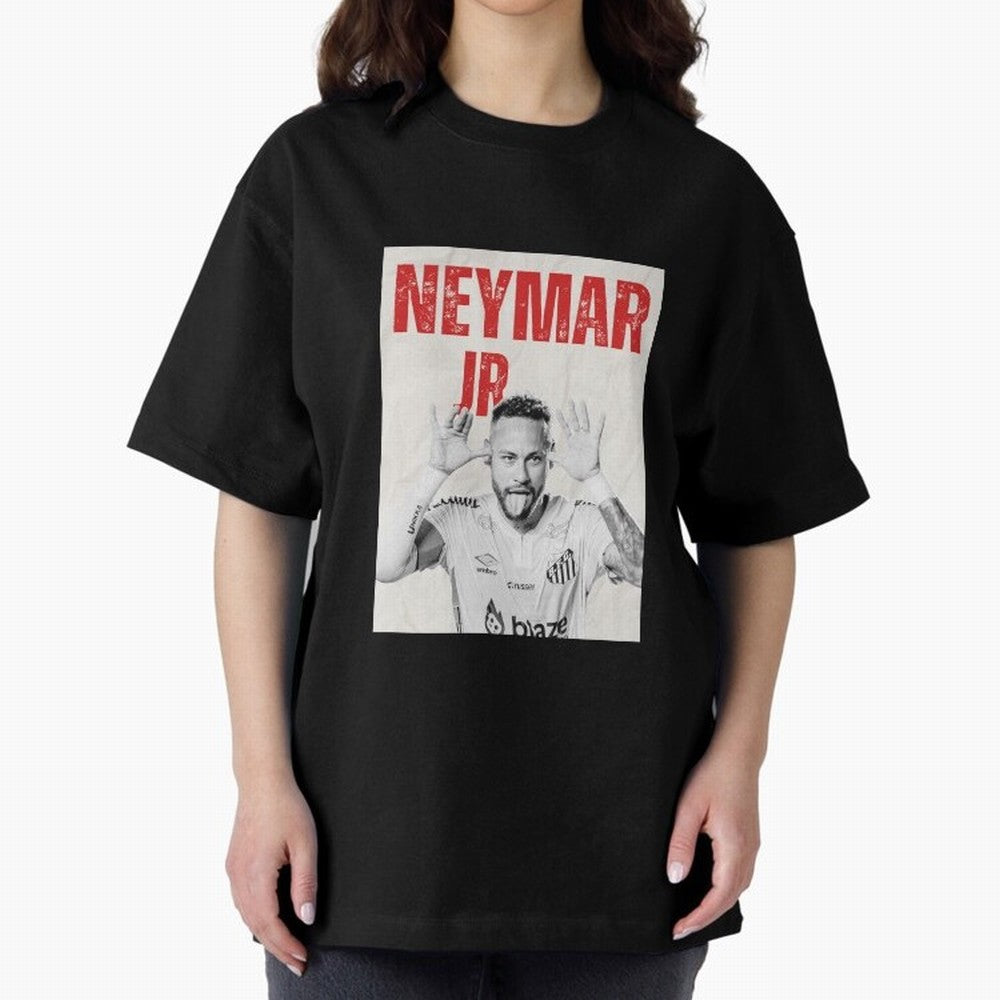 Neymar JR Classic T-Shirt Capture Stadium Memories from Global Football Passion for FIFA World Cup 2026 Group Stage, Capturing Haaland and Mbappe, Brazil, Portugal and Argentina, Vintage Soccer Flavor, Modern Football Stars, National Flags and
