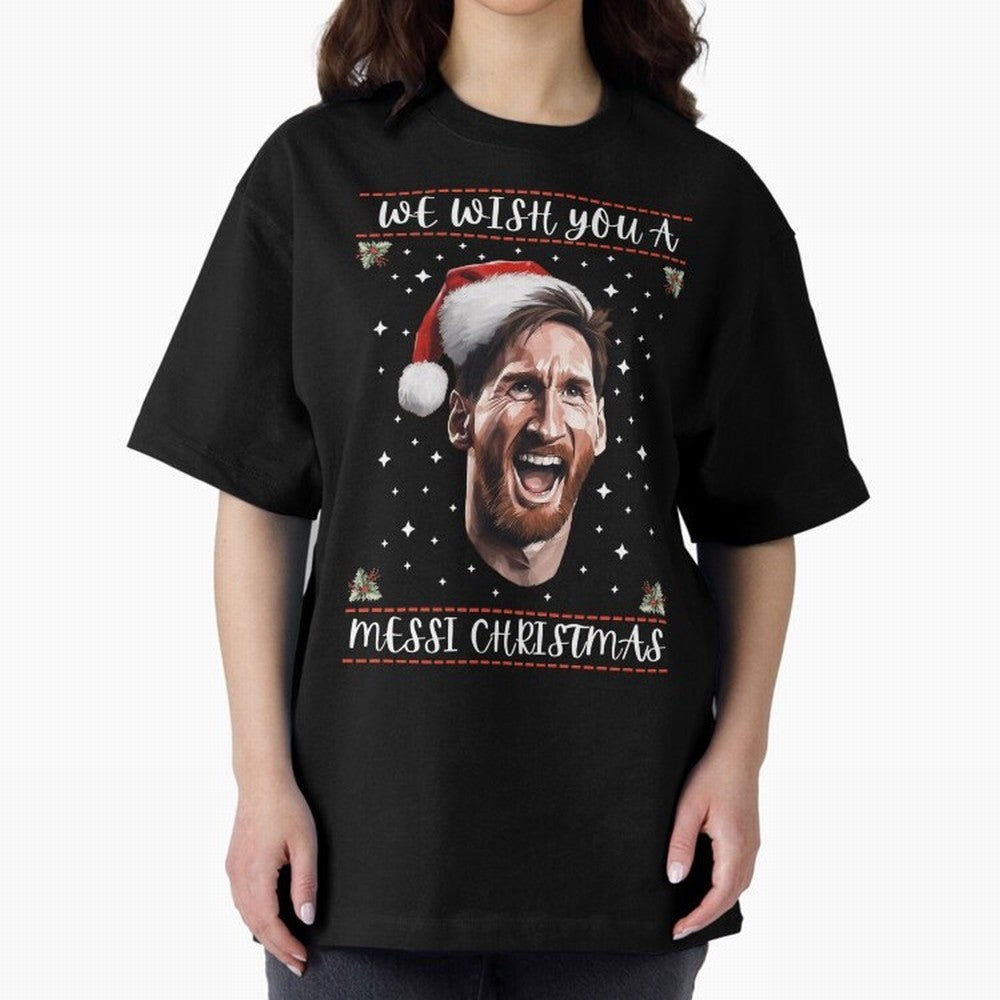 Messi Christmas Funny Football Holiday Classic T-Shirt Feel the Heartbeat of Global Football Passion for FIFA World Cup 2026 Group Stage, Made for CR7 and Messi, Netherlands, Championship Spirit, Famous Goals, Roaring Crowds and International