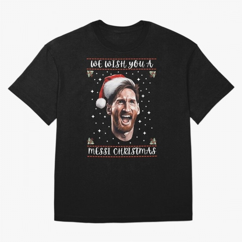 Messi Christmas Funny Football Holiday Classic T-Shirt Feel the Heartbeat of Global Football Passion for FIFA World Cup 2026 Group Stage, Made for CR7 and Messi, Netherlands, Championship Spirit, Famous Goals, Roaring Crowds and International