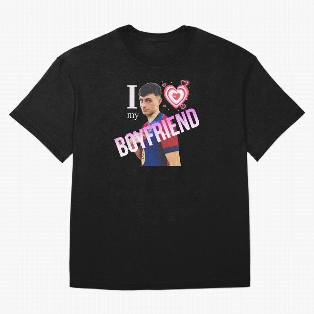 Pedri I love my boyfriend Classic T-Shirt Cheer through Every Moment of Global Football Passion for FIFA World Cup 2026 USA Canada Mexico, Highlighting Messi, CR7 and Mbappe, Spain and Netherlands, Retro Football Energy, Iconic Rivalries, Trophy
