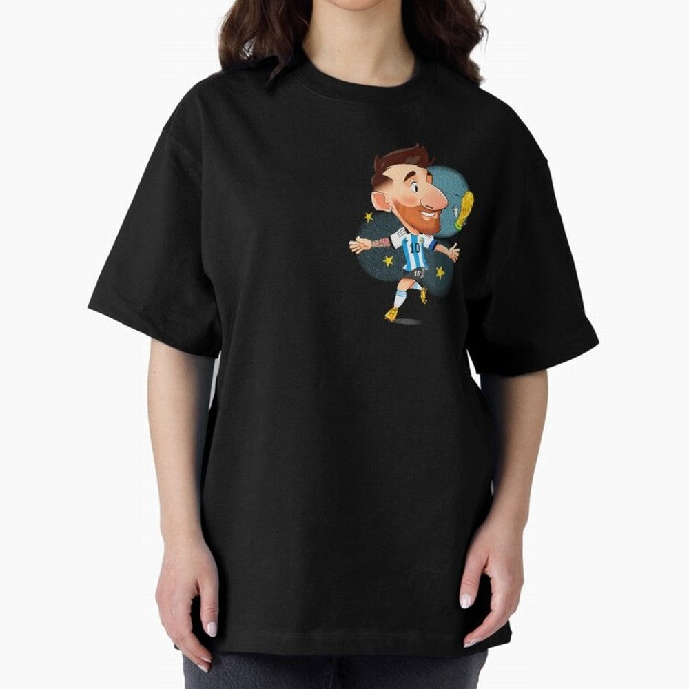 Messi GOAT Oversized T-Shirt Remember the FIFA World Cup 2026 Journey through Messi, Neymar and Mbappe Highlights, Brazil, Portugal and Argentina Pride, Classic Soccer Heritage, Championship Pressure, Fan Loyalty and International Pride; Built for