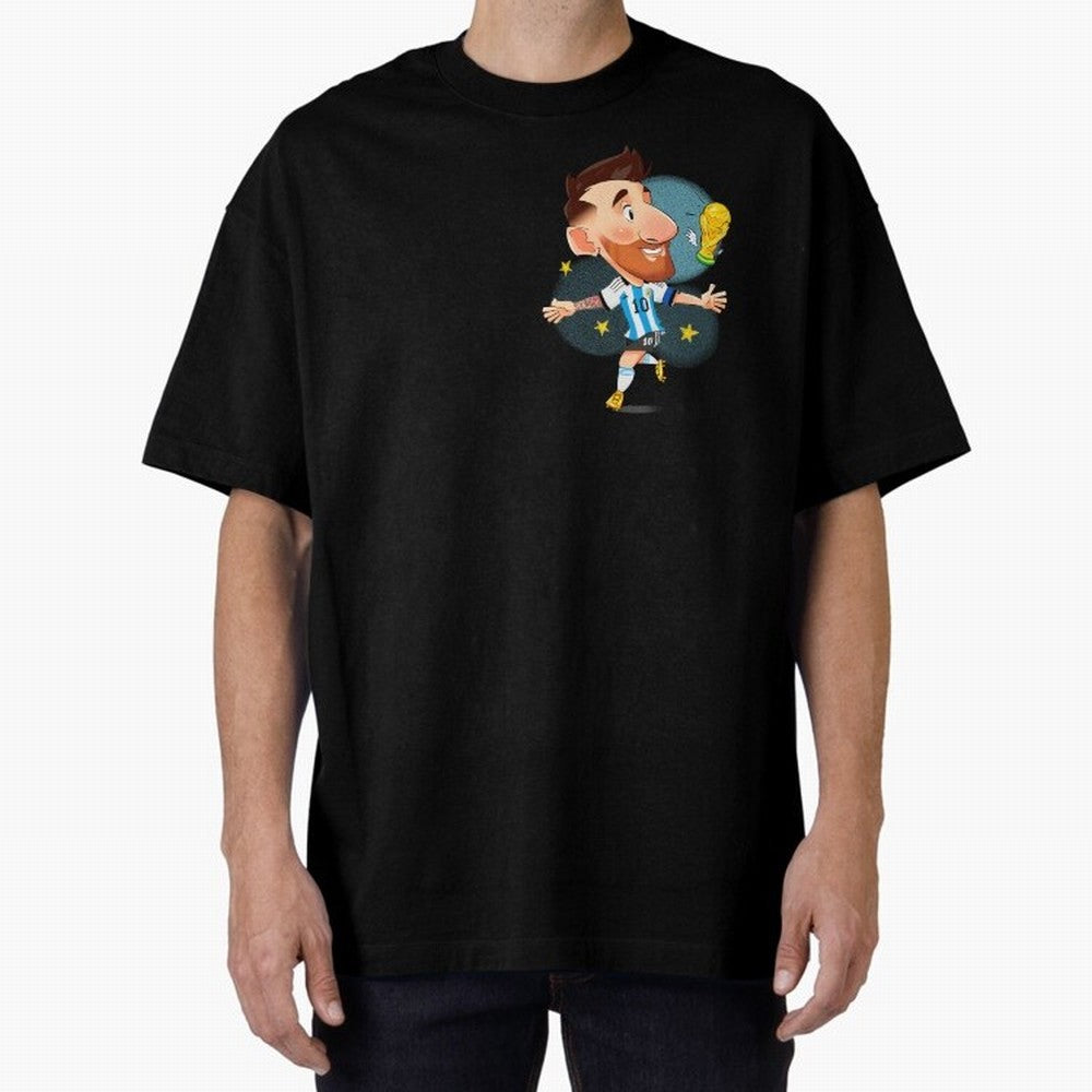 Messi GOAT Oversized T-Shirt Remember the FIFA World Cup 2026 Journey through Messi, Neymar and Mbappe Highlights, Brazil, Portugal and Argentina Pride, Classic Soccer Heritage, Championship Pressure, Fan Loyalty and International Pride; Built for