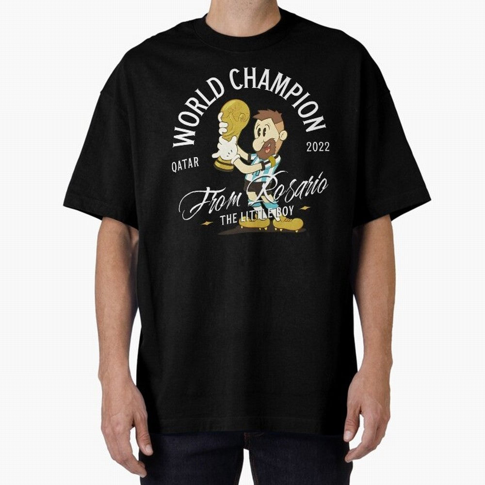 The little boy from Rosario Oversized T-Shirt Celebrate Global Passion for FIFA World Cup 2026 Connected to Neymar, Argentina, France and Brazil Energy, Game Day Rituals, Football Legends, Country Pride and the Road to the Final; Ideal for Fans Who
