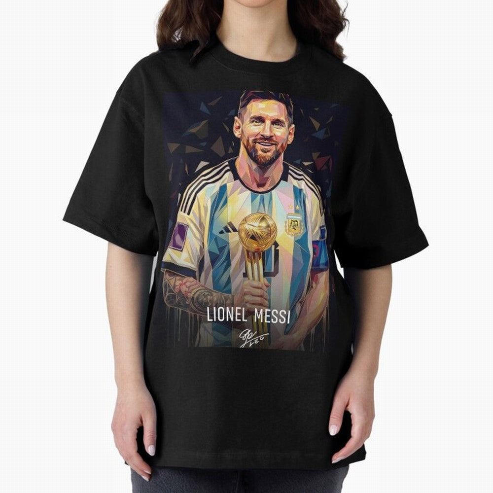 Leonie Messi M10 Football Soccer Player Champion Trophy Glory Classic T-Shirt Support the Legends of Global Football Passion for FIFA World Cup 2026 USA Canada Mexico, Inspired by Messi and Cristiano Ronaldo, Brazil, Stadium Chants, National Pride,