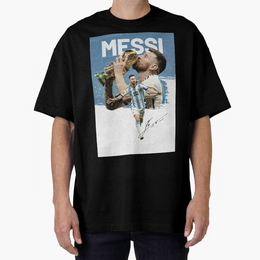 Messi Oversized T-Shirt Bring Match Day Fire to FIFA World Cup 2026 Group Stage for Fans of Messi and Argentina, Bringing Match Day Excitement, Supporter Culture, Golden Goals and Global Football Passion; Made for Collectors Who Enjoy Iconic