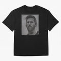 Messi Focused Portrait Art Classic T-Shirt Celebrate Football Dreams Across FIFA World Cup 2026 Group Stage for Fans of Messi, Neymar and Mbappe and Spain and Netherlands, Bringing Sports Nostalgia, International Competition, Famous Players and