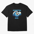 Camiseta y Calcoman¨ªa Argentina - Dise?o Bandera Albiceleste para Hinchas. Oversized T-Shirt Make the Season About FIFA World Cup 2026 for Fans of CR7 and Spain, Bringing Stadium Memories, Football Loyalty, International Chants and Championship