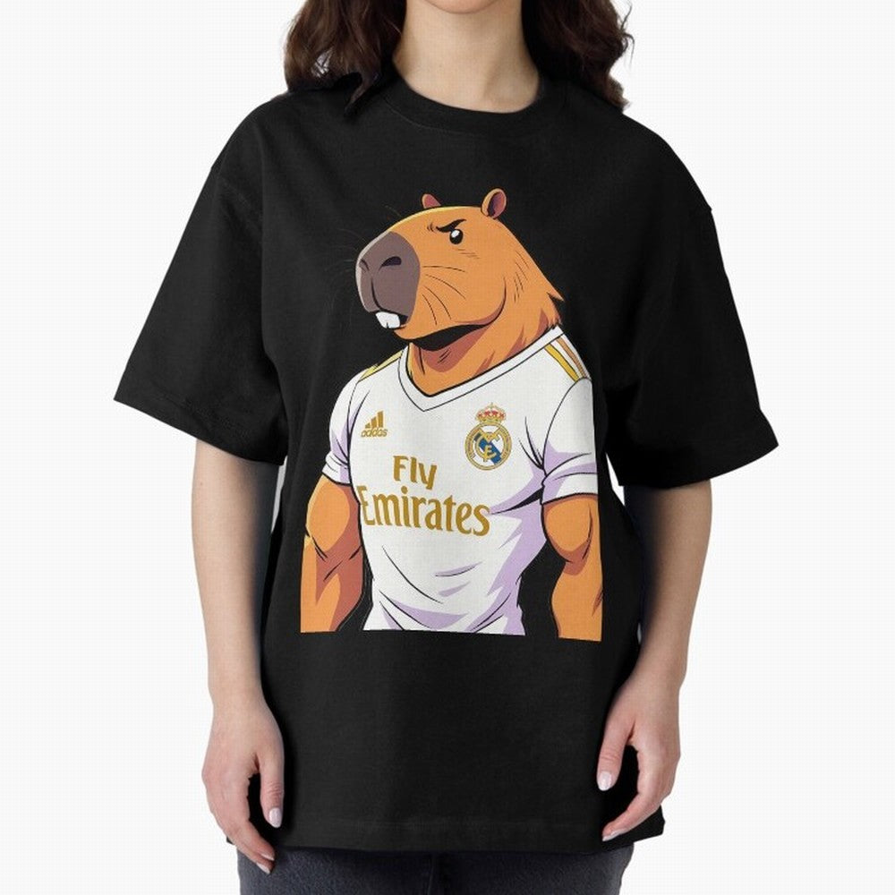 Real Madrid capybara elegant Classic T-Shirt Keep the Match Day Mood of FIFA World Cup 2026 Group Stage for Fans of Messi and England, France and Netherlands, Bringing Tournament Hype, Historic Matchups, Family Viewing Parties and Global Sports