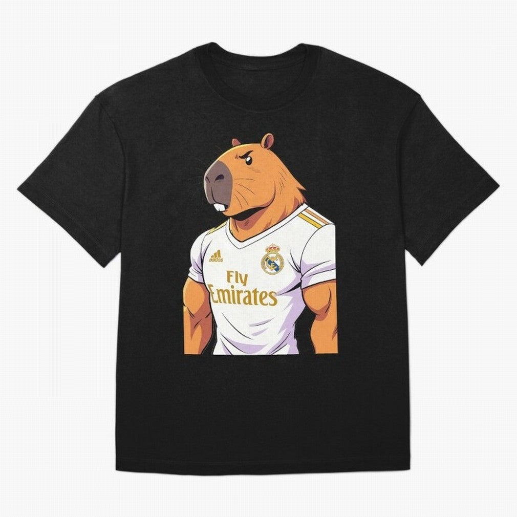 Real Madrid capybara elegant Classic T-Shirt Keep the Match Day Mood of FIFA World Cup 2026 Group Stage for Fans of Messi and England, France and Netherlands, Bringing Tournament Hype, Historic Matchups, Family Viewing Parties and Global Sports