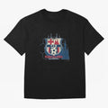 FCB Minimalist - Football Fan Design Oversized T-Shirt Step into FIFA World Cup 2026 USA Canada Mexico Spirit, Filled with Portugal, Spain and Germany, Messi and Cristiano Ronaldo, Football Festival Excitement, Trophy Ambitions, Country Rivalries