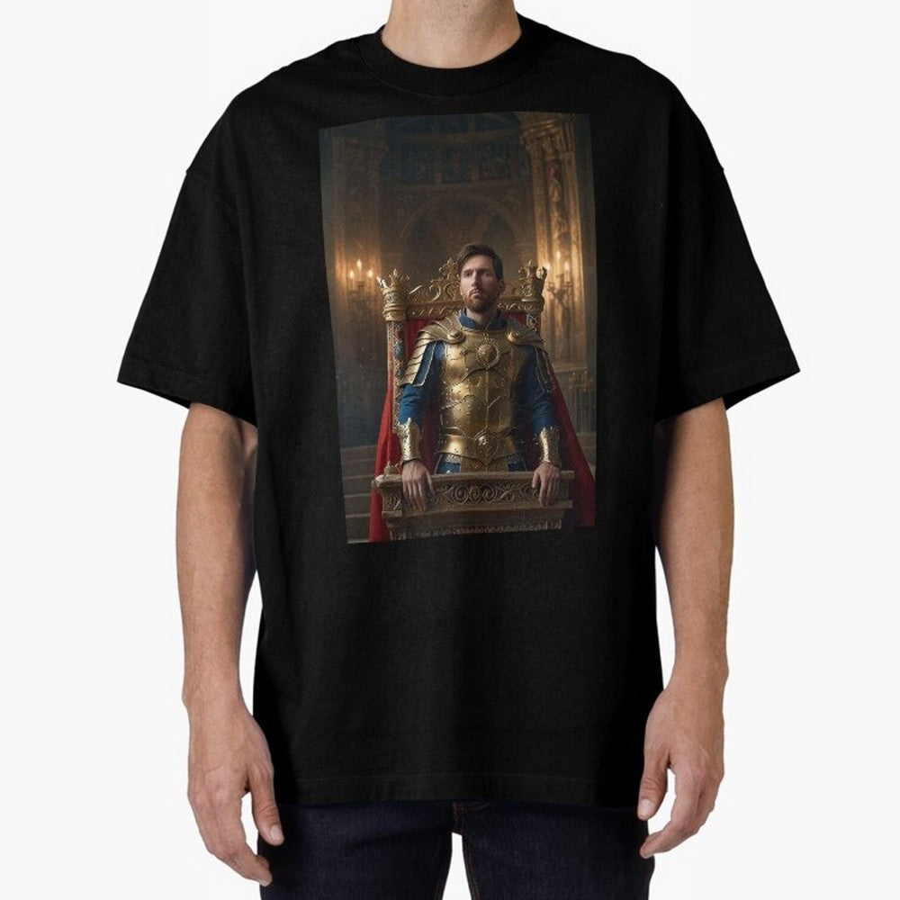 Messi the King 1 Oversized T-Shirt Make Game Day About FIFA World Cup 2026 for Fans of Haaland and Mbappe and England and Germany, Bringing Stadium Chants, National Pride, Trophy Dreams and Unforgettable Football Memories; Built for Supporters