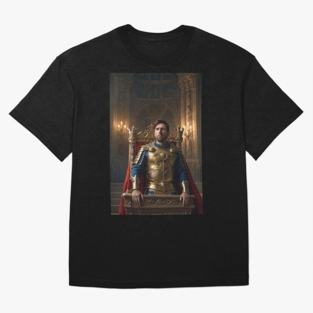 Messi the King 1 Oversized T-Shirt Make Game Day About FIFA World Cup 2026 for Fans of Haaland and Mbappe and England and Germany, Bringing Stadium Chants, National Pride, Trophy Dreams and Unforgettable Football Memories; Built for Supporters