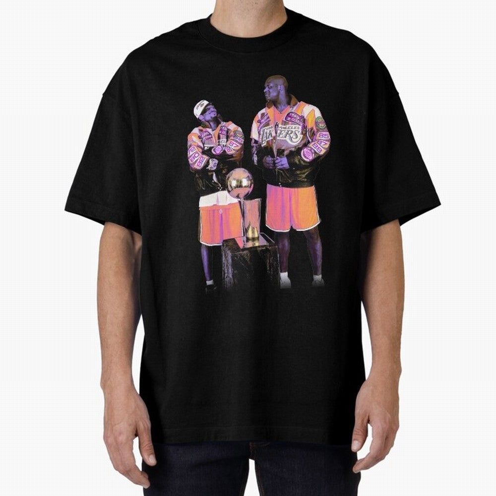 kobe Shaq Oversized T-Shirt Oversized T-Shirt Refresh FIFA World Cup 2026 Driven by Messi, Neymar and Mbappe, Germany Energy, Sports Nostalgia, International Competition, Famous Players and Unforgettable Victories; Created for Match Day Parties,