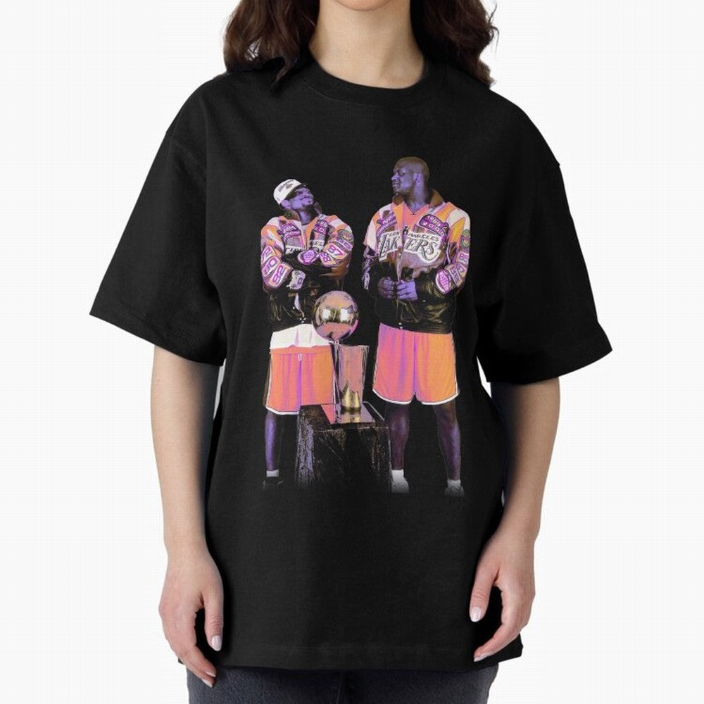 kobe Shaq Oversized T-Shirt Oversized T-Shirt Refresh FIFA World Cup 2026 Driven by Messi, Neymar and Mbappe, Germany Energy, Sports Nostalgia, International Competition, Famous Players and Unforgettable Victories; Created for Match Day Parties,